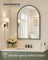 Arched Wall Mirror - Aluminium - Ink Black - Safety Film