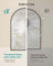 Arched Wall Mirror - Aluminium - Ink Black - Safety Film