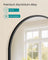 Arched Wall Mirror - Aluminium - Ink Black - Safety Film