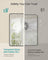 Bathroom Mirror - Tempered Glass and Aluminium Alloy - Ink Black