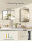 Bathroom Mirror - Tempered Glass and Aluminium Alloy - Ink Black