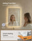 Hollywood Mirror - With Dimmable LED Lights - Matte White - 50.7 x 70.7 cm