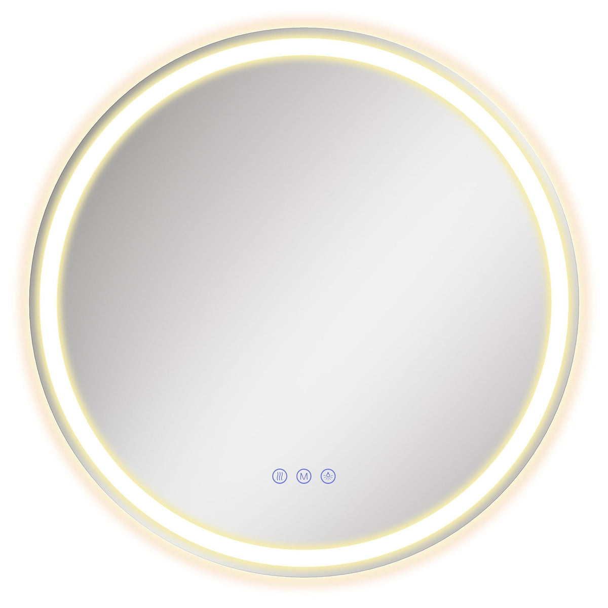 Hollywood Mirror - With Dimmable LED Lights - Matte White