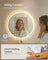 Hollywood Mirror - With Dimmable LED Lights - Matte White