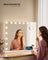 Hollywood Mirror - With Dimmable LED Lights - Matte White