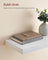 Floating Wall Shelf - Engineered Wood - Maple White - Versatile Display for Décor and Picture Frames