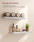Floating Wall Shelf - Engineered Wood - Maple White - Versatile Display for Décor and Picture Frames