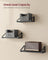 Set of 3 Floating Wall Shelves - Wood - Ink Black - Dual Mounting Options