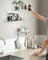 Wall Shelves Floating Shelves Set of 3 30 35 Cloud White and Matte Black - Wood and Steel - Cloud White