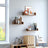 2-Tier Countertop Storage Shelf - Wood - Rustic Brown - Versatile for Home and Office Use