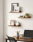 Floating Shelves - Wood - Rustic Brown - Set of 3