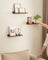 Floating Shelves - Wood - Rustic Brown - Set of 3
