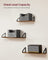 Set of 3 Wall Mounted Floating Shelves - Wood - Rustic Brown - Versatile 2 Mounting Options