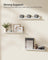 Set of 3 Floating Shelves - MDF - Matte White - Versatile Display for Home and Office