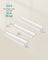 Set of 3 Floating Shelves - MDF - Matte White - Versatile Display for Home and Office