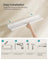 Set of 3 Floating Shelves - MDF - Matte White - Versatile Display for Home and Office