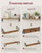 Set of 2 Floating Shelves - Engineered Wood - Matte White - Front Edges Design