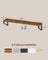 Set of 2 Floating Shelves - Engineered Wood - Matte White - Front Edges Design