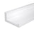Set of 2 Floating Wall Shelves - Wood - Matte White - Front-Edge Design for Picture Frames and Trinkets