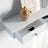 Floating Wall Shelf - 3 Drawers - White - High Gloss Finish