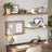 Floating Wall Shelf - MDF - Rustic Brown - 60 cm Display Storage Shelf