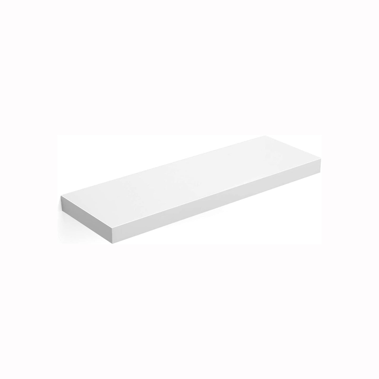Wall Mounted Bookshelf - MDF - Rustic Brown - 60 cm Floating Shelf for Display and Storage