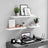 Wall Mounted Bookshelf - MDF - Rustic Brown - 60 cm Floating Shelf for Display and Storage