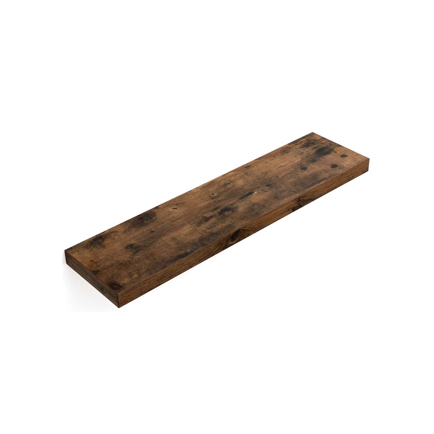 Floating Wall Shelf - MDF - White - 80 cm Wooden Display Storage