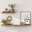 Floating Wall Shelf - MDF - White - 80 cm Wooden Display Storage