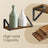 Set of 3 Wall Mounted Floating Shelves - Wood - Rustic Brown - Versatile Mounting Options