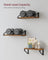 Floating Display Shelf Set - Wood - Rustic Brown - Wall Mounted