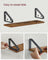 Floating Display Shelf Set - Wood - Rustic Brown - Wall Mounted