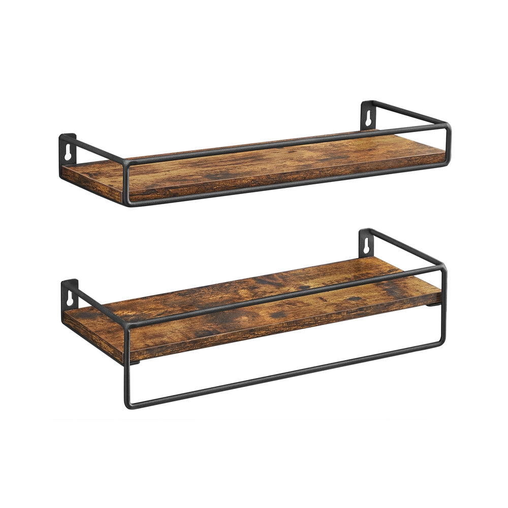 Spice Rack Set - 2 Shelves - Particleboard - Floating Design