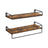 Spice Rack Set - 2 Shelves - Particleboard - Floating Design