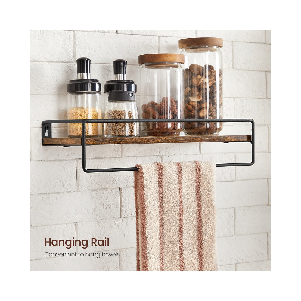 Spice Rack Set - 2 Shelves - Particleboard - Floating Design
