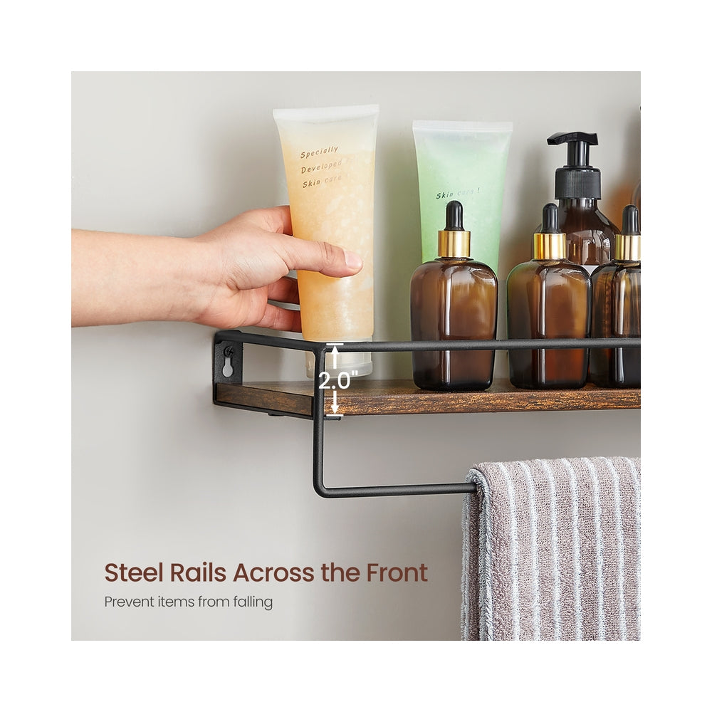 Spice Rack Set - 2 Shelves - Particleboard - Floating Design
