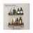 Spice Rack Set - 2 Shelves - Particleboard - Floating Design
