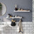 Floating Wall Shelf Set - MDF - White - High-Gloss Finish for Picture Frames and Books