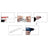 Floating Wall Shelf Set - MDF - White - High-Gloss Finish for Picture Frames and Books