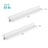 Floating Wall Shelf Set - MDF - White - High-Gloss Finish for Picture Frames and Books
