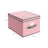 Storage Boxes - Fabric - Beige - Set of 3 with Label Holders and Lids