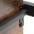 Ladder Shelf - 4-Tier Industrial Design - Iron - Dark Brown