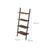 Ladder Shelf - 4-Tier Industrial Design - Iron - Dark Brown