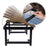 Laptop Desk - Wood - Rustic Brown - Adjustable Tilting Top with Folding Legs
