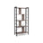 Large 4-Tier Bookcase - Steel - Greige and Black - Stable and Safe Design