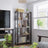 Large 4-Tier Bookcase - Steel - Greige and Black - Stable and Safe Design