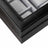 Watch Box - PU - Black - Large Compartment with Glass Window and Velvet Lining