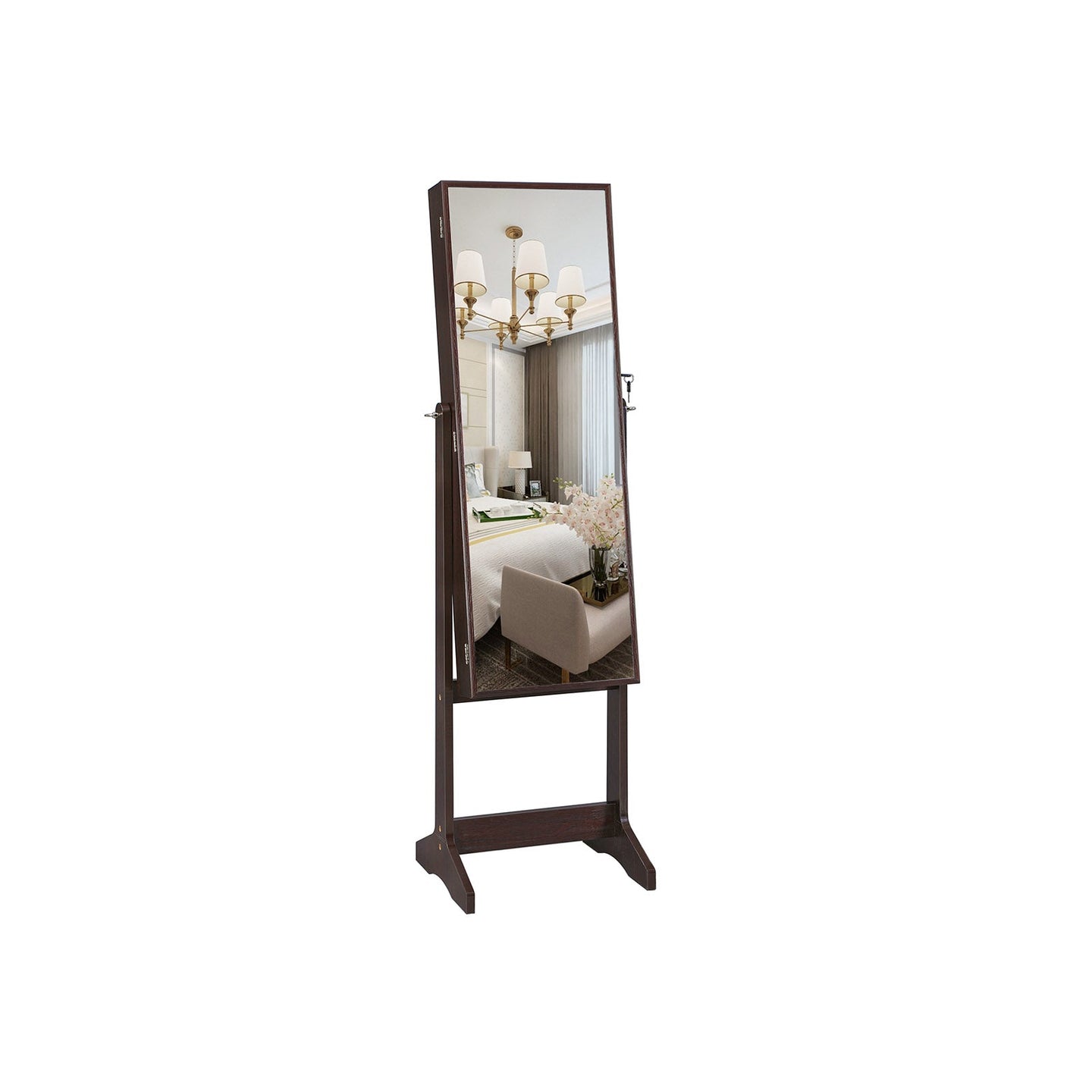 Jewelry Armoire - Wood - Brown
