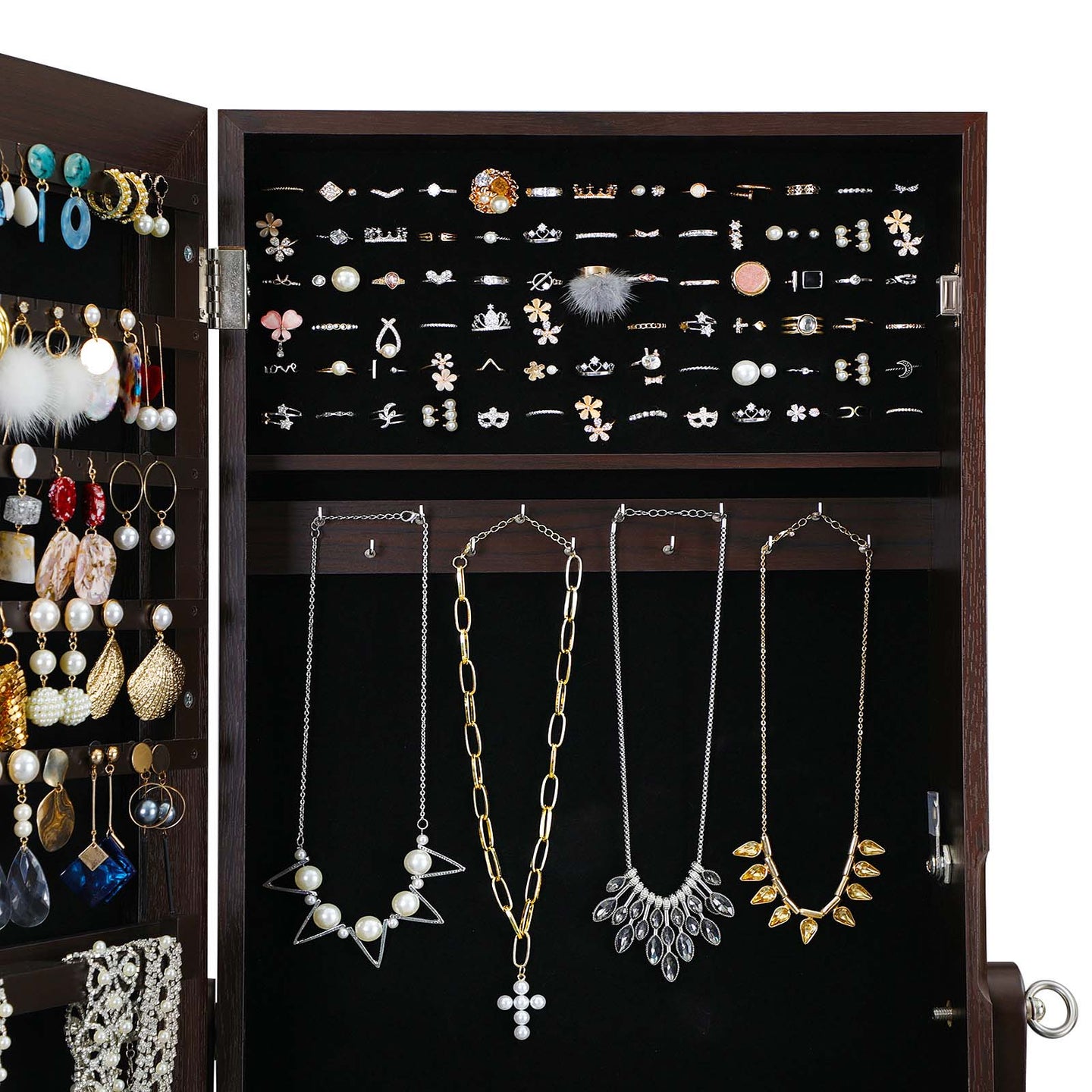 Jewelry Armoire - Wood - Brown