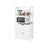 Large Storage Cabinet - Engineered Wood - White - With Drawer and Open Shelves